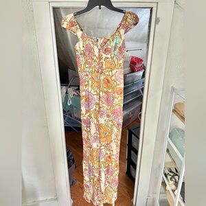 Free People Rolling Hills Jumpsuit - Tea combo